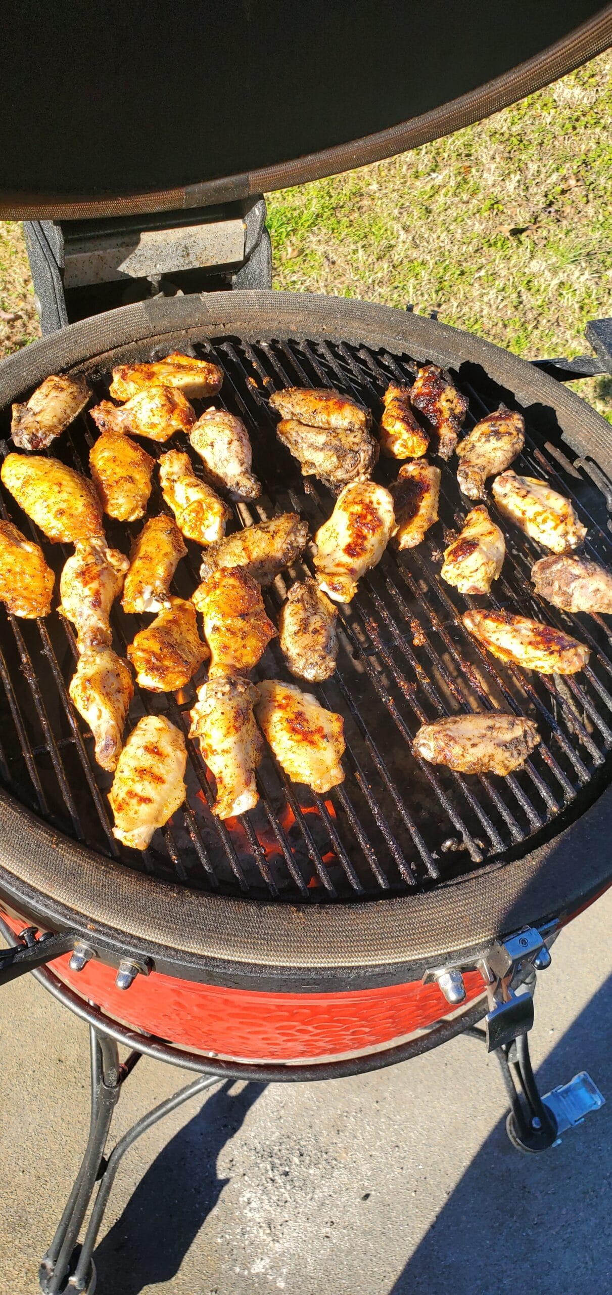 chicken on the grill